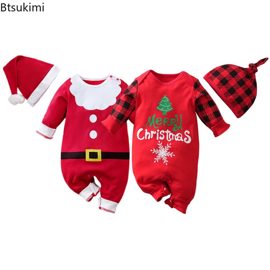 Baby Clothing Neutral - Macacão de Papai Noel para Bebê