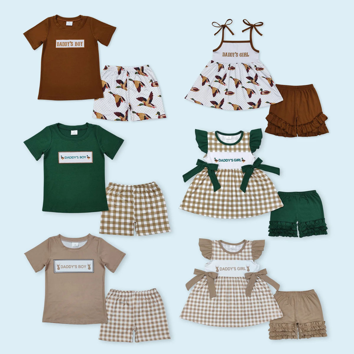 Baby Clothing Wholesale - Conjunto de Roupas de Verão para